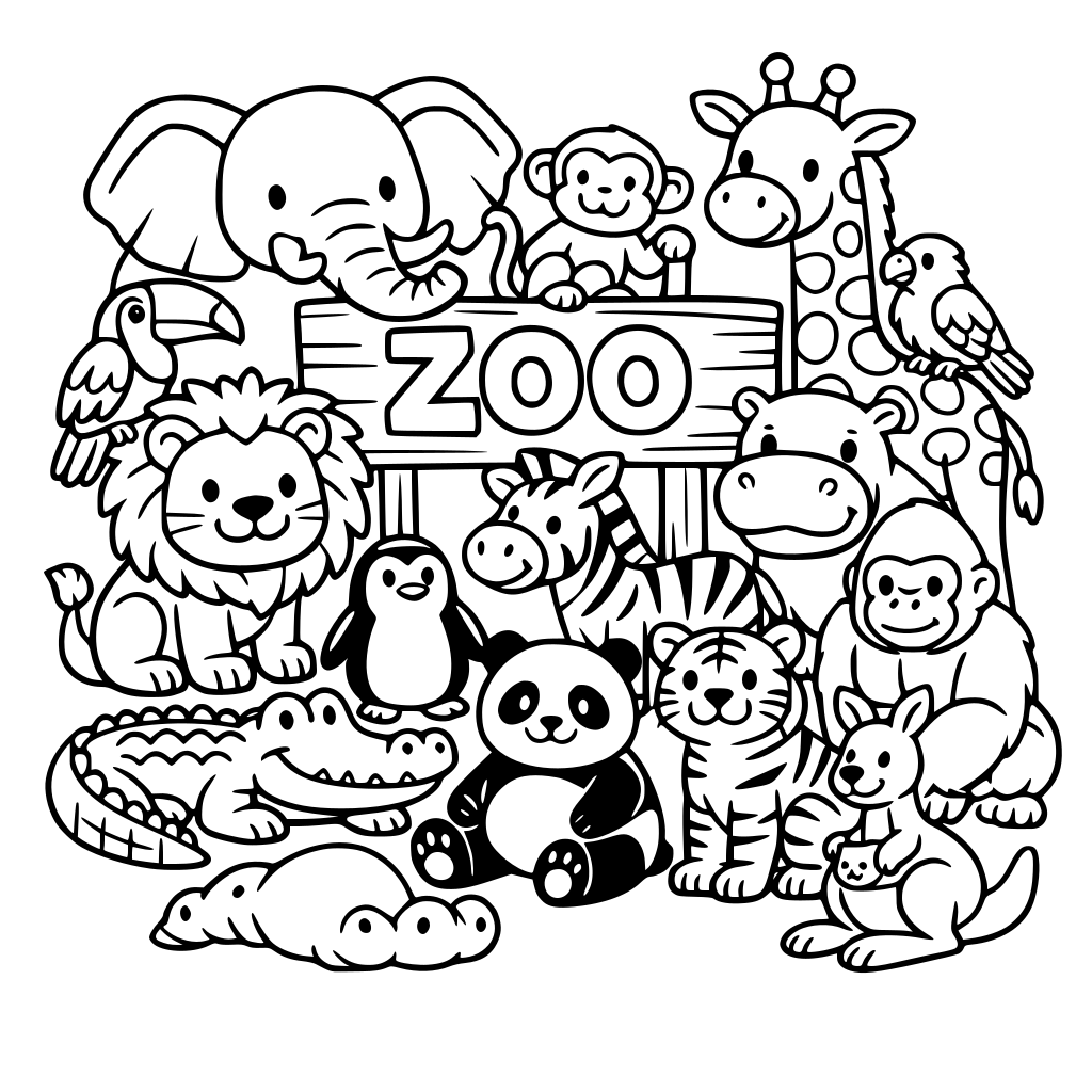 Zoo theme all animals
