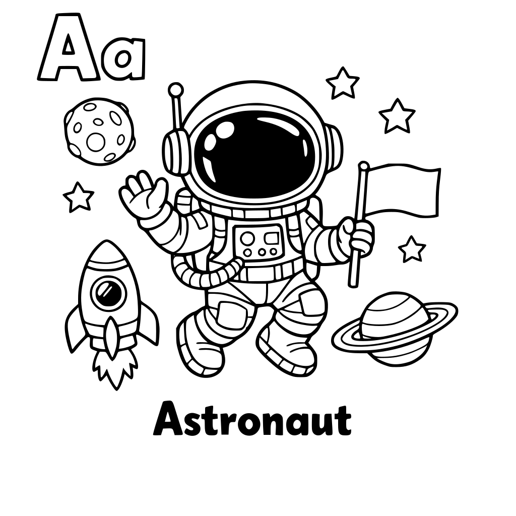 I WANT TO MAKE KIDS COLORING BOOK FOR ALPHABETS A TO Z WITH COLOR IMAGE GIVEN AS A REFRENCE AS WELL AS NAME AND ALPHABET OF THE IMAGE GIVEN