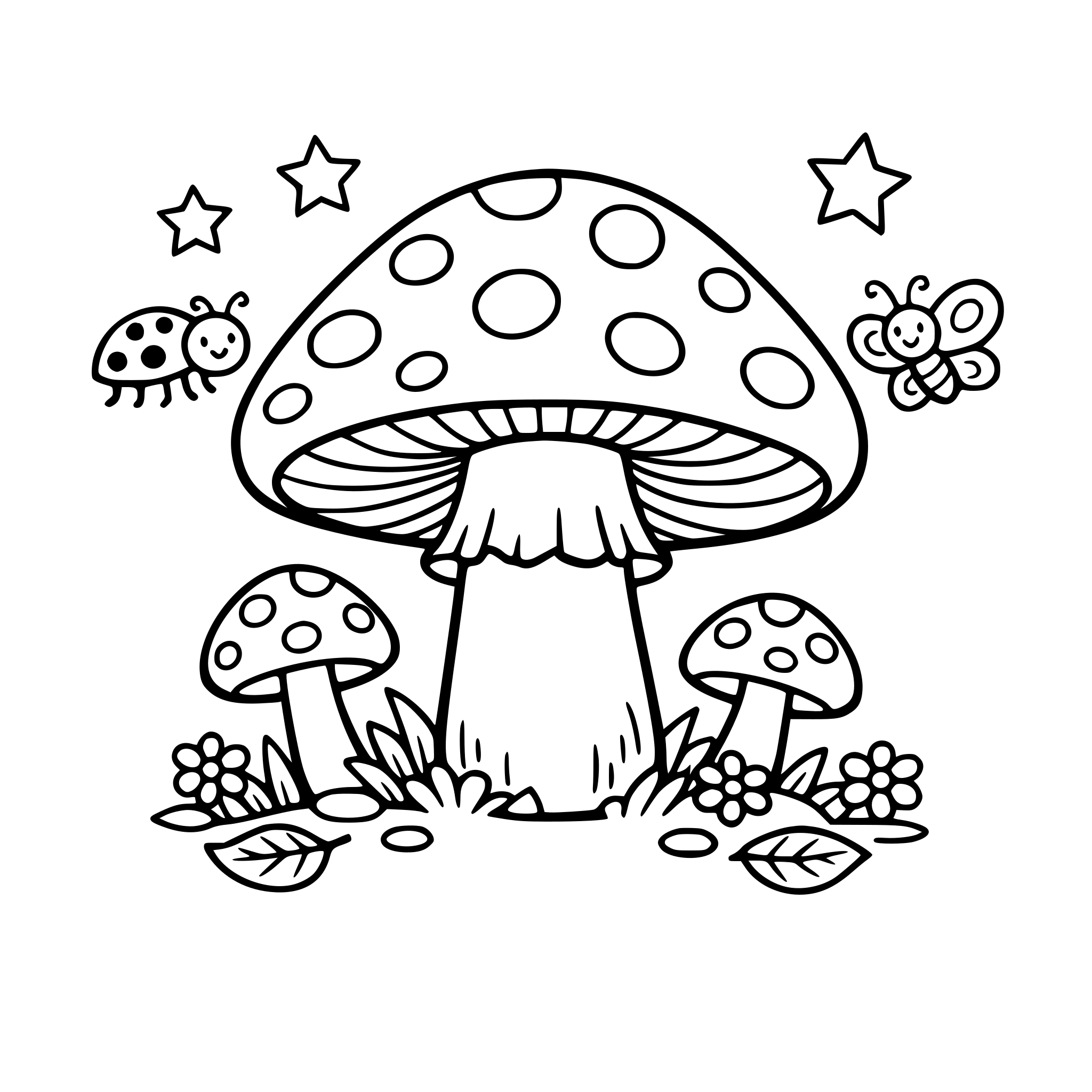 zrób mi kolorowankę muchomora