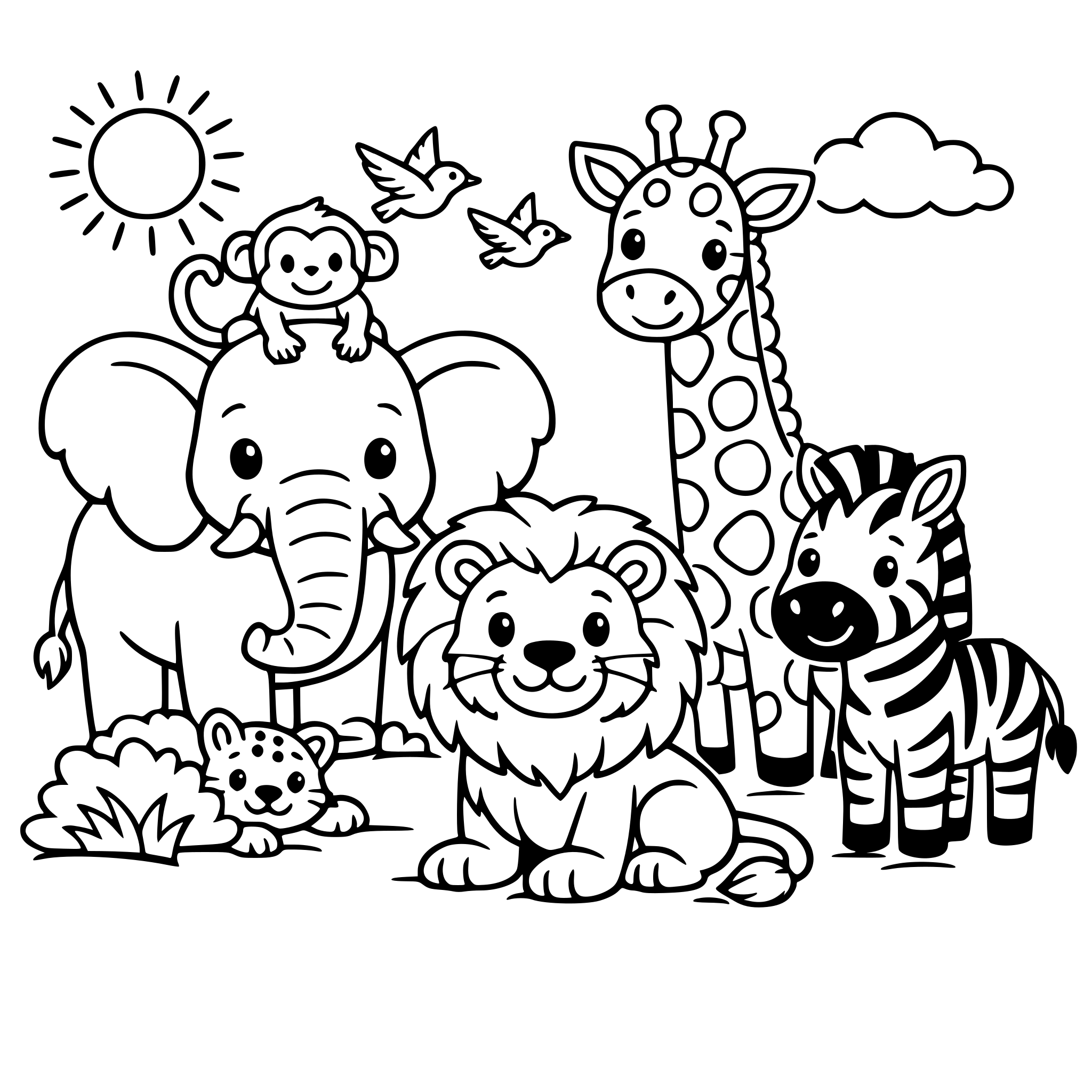 WILD ANIMALS ON SAFARI