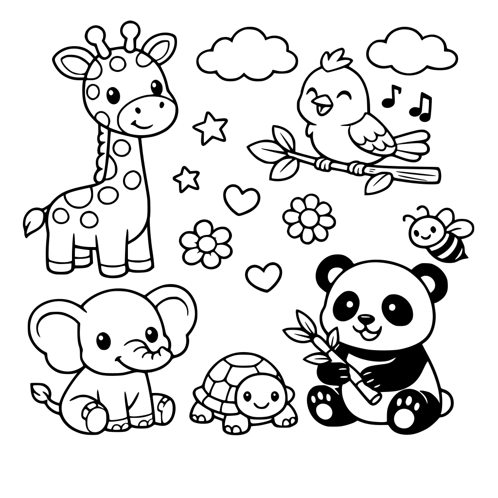 disegni per bambini degli animali