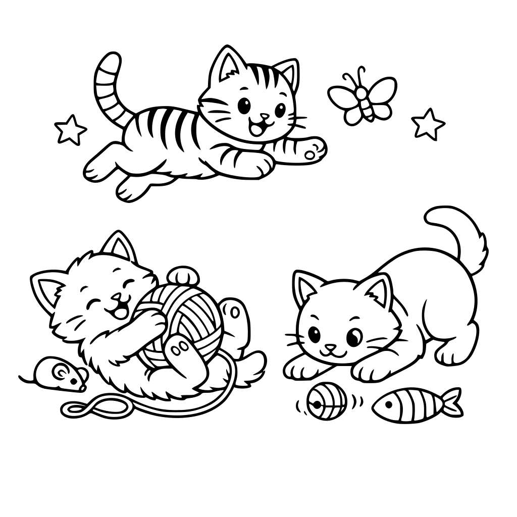 Cats playing