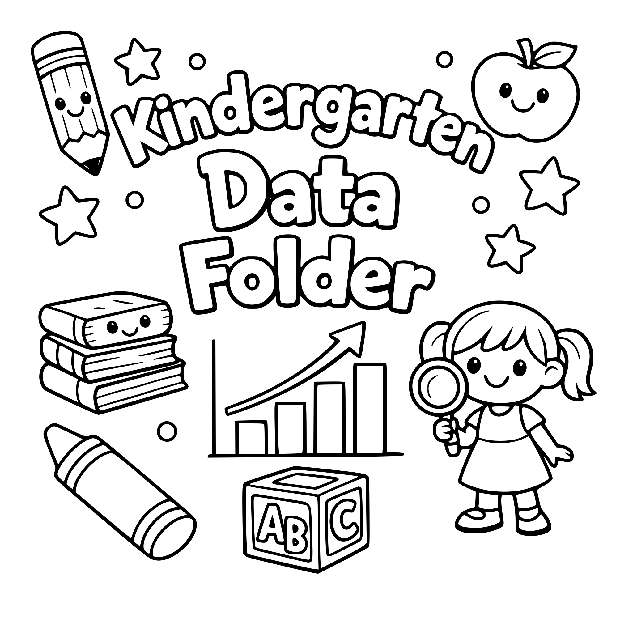 Kindergarten data folder cover