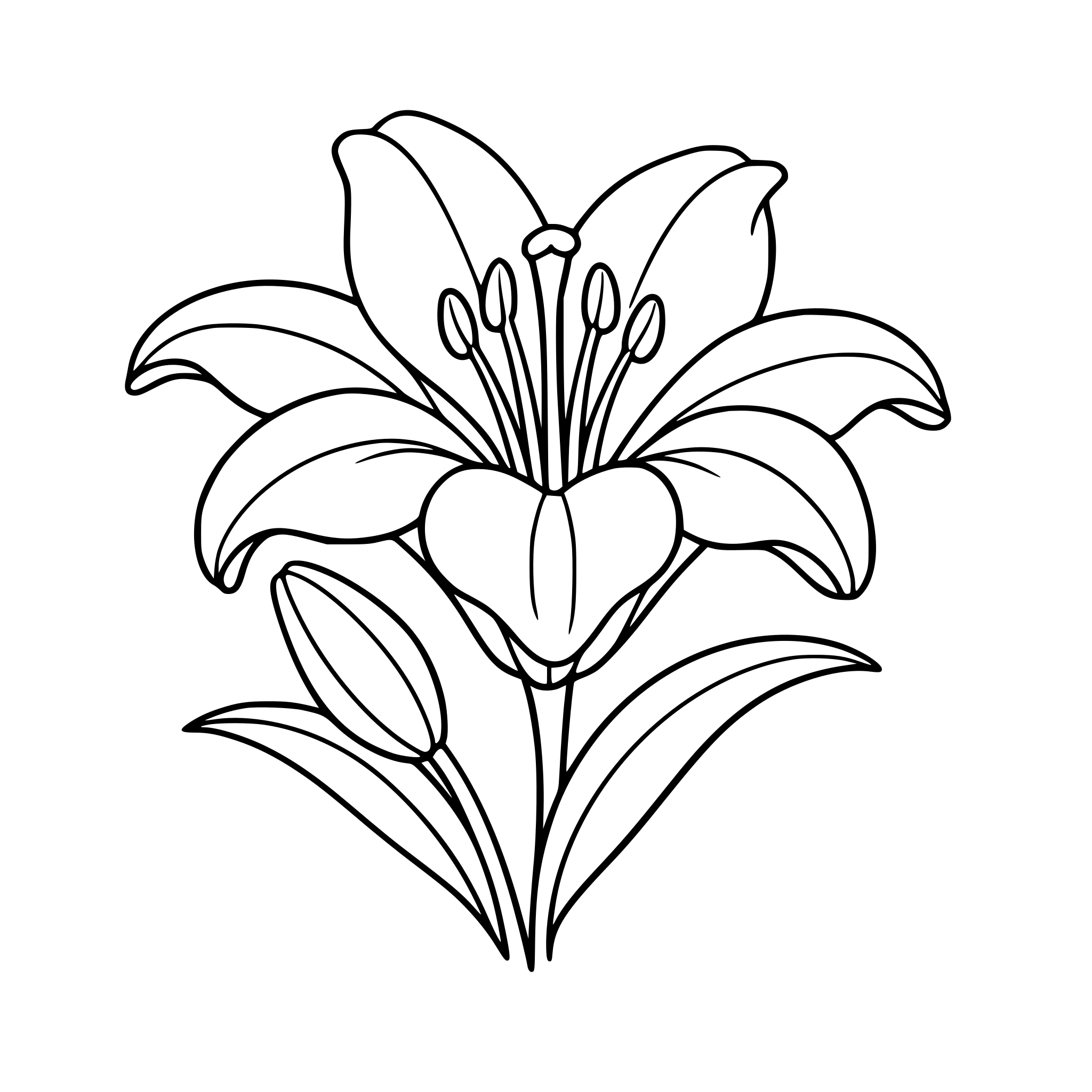 questo fiore in tracciato bn