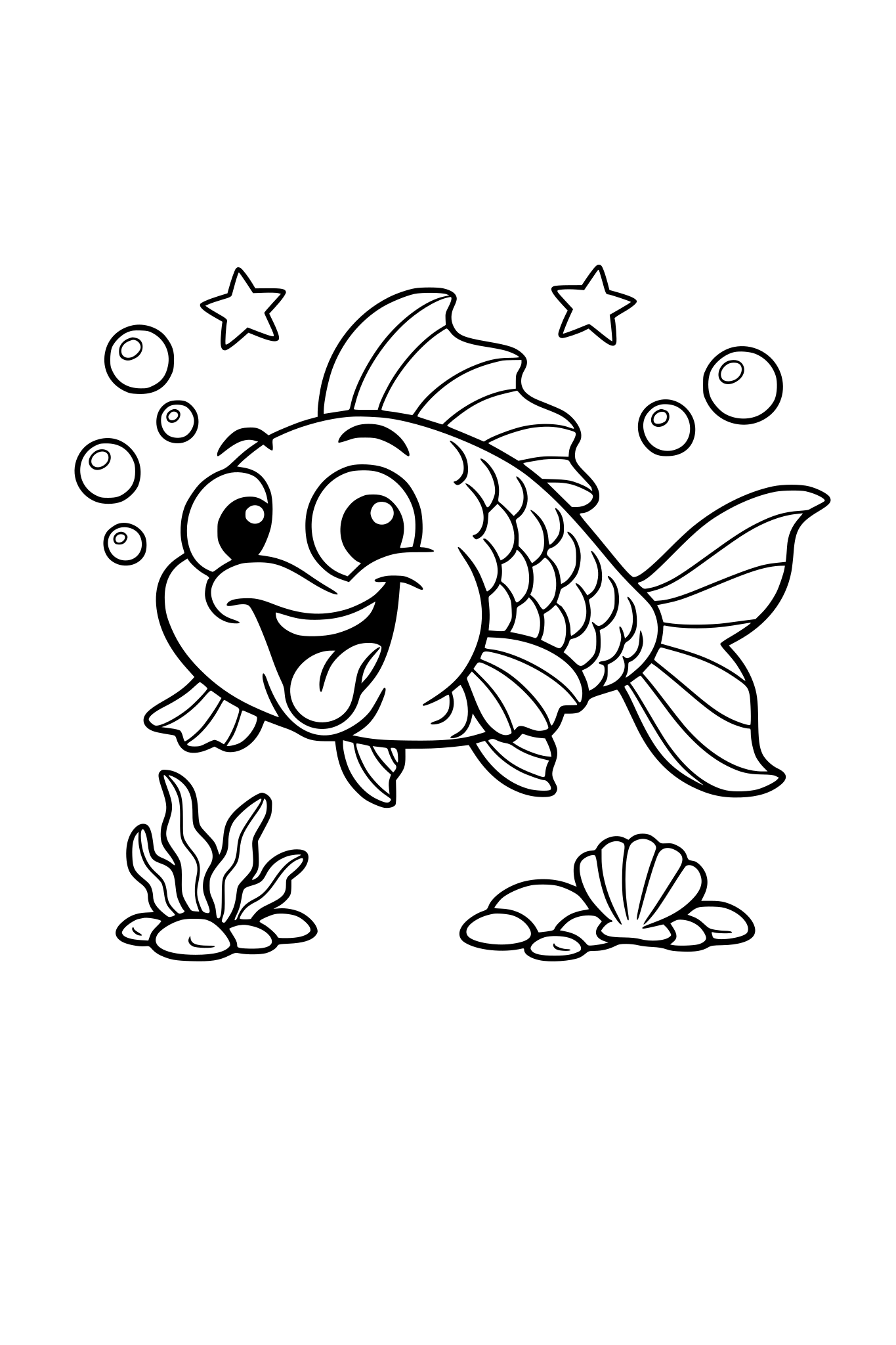 śmieszna złota rybka