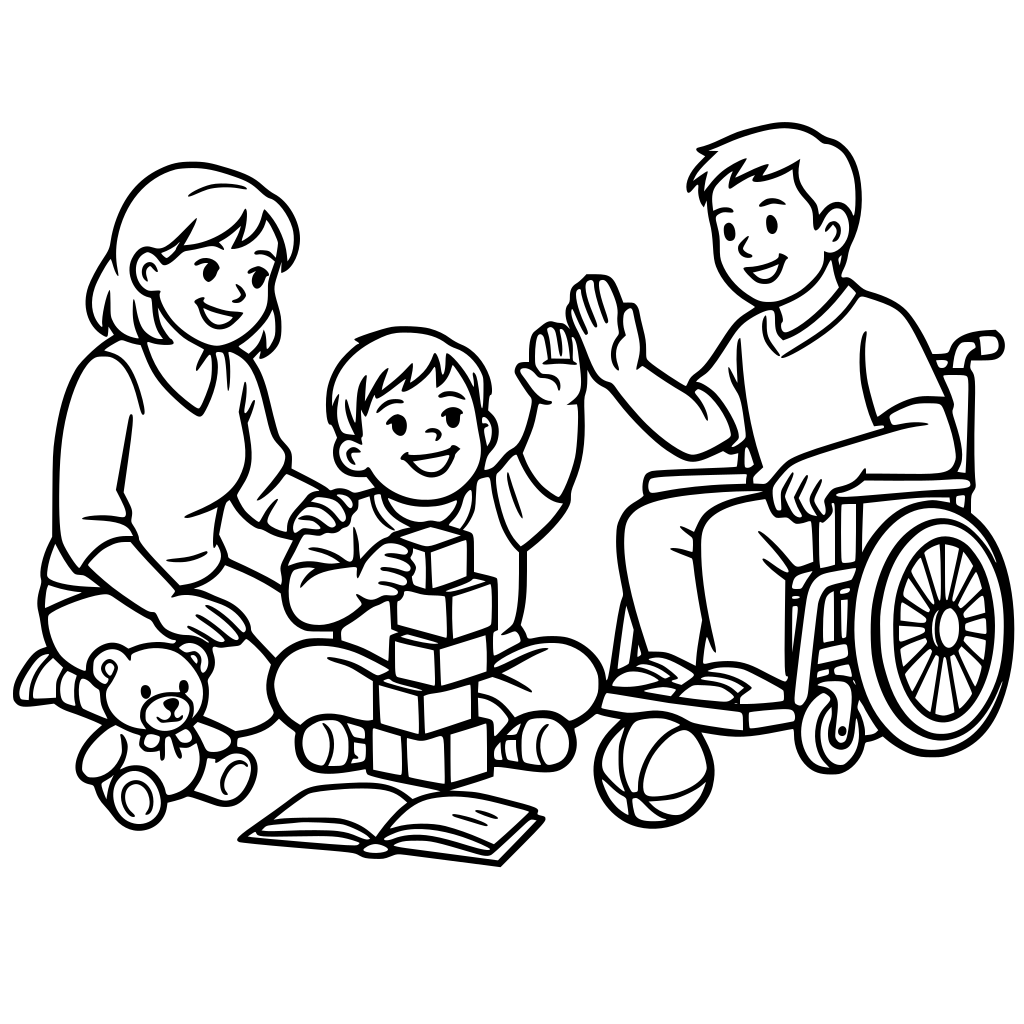 Niepełnosprawność, zespół down, wspólny czas i pomoc