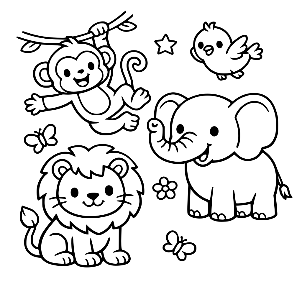 animals for 3-6 years old kids