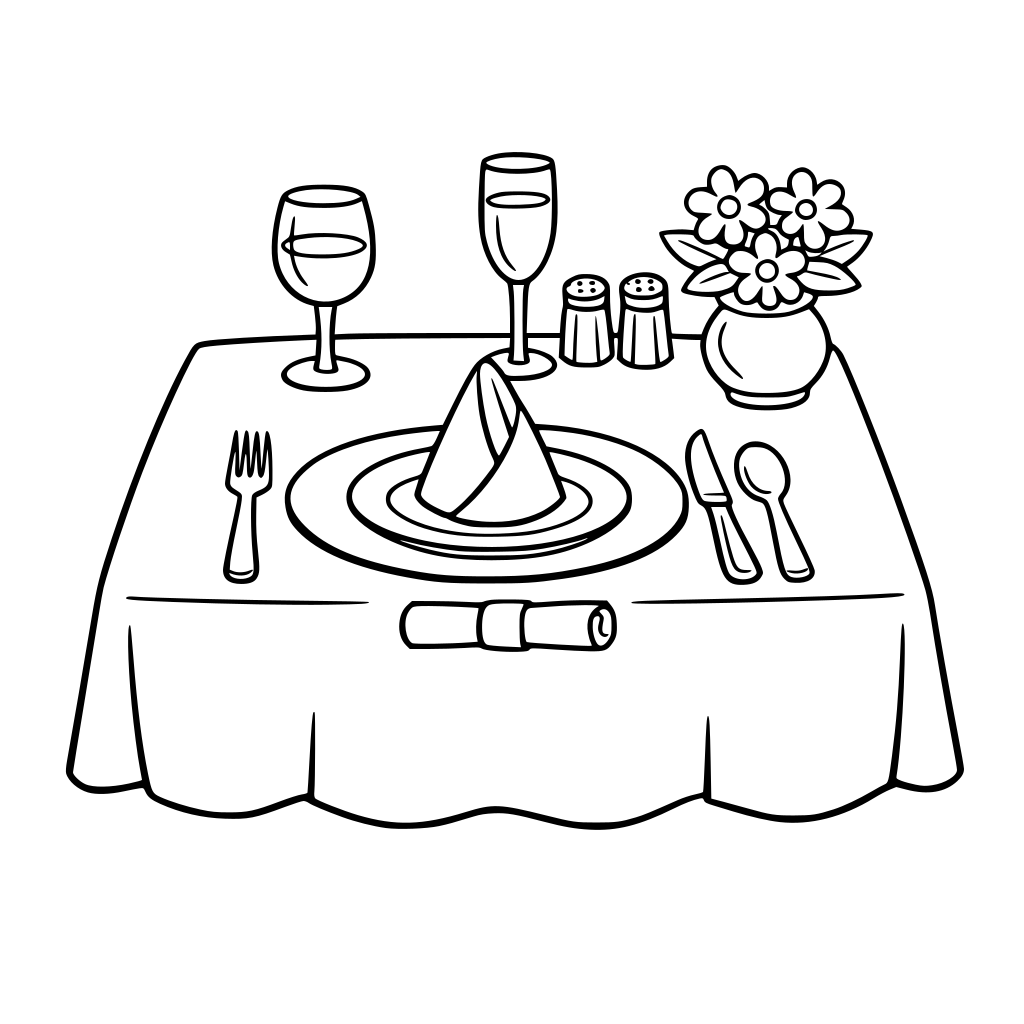 table de restaurant dresser