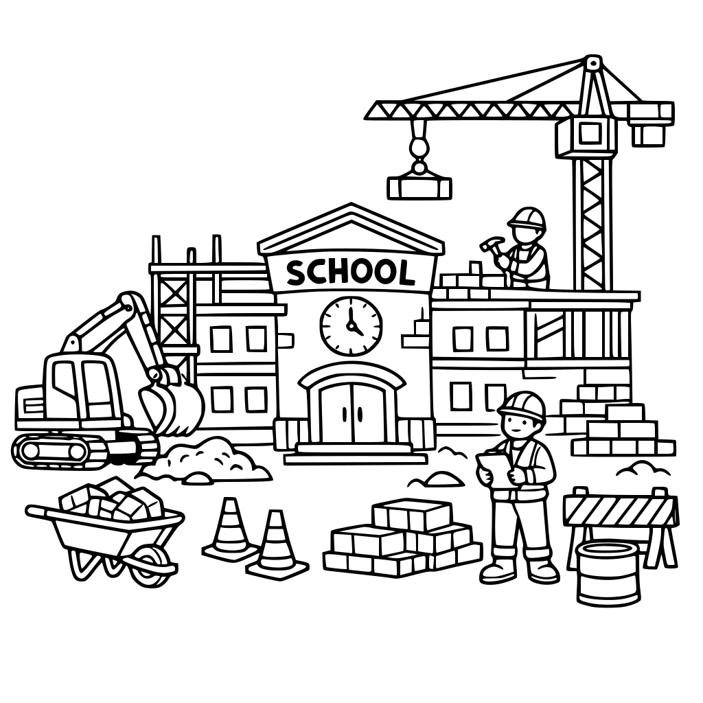 Construction of school