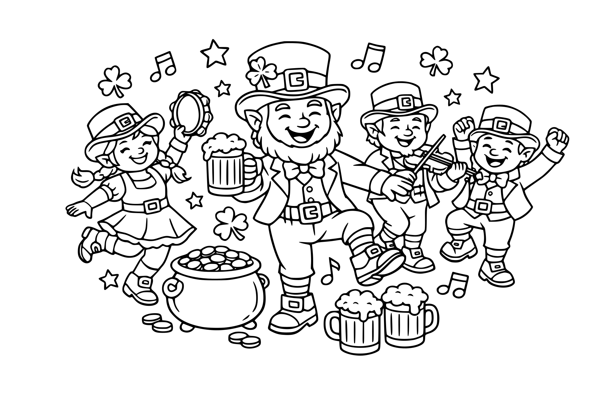 Leprechaun dance party