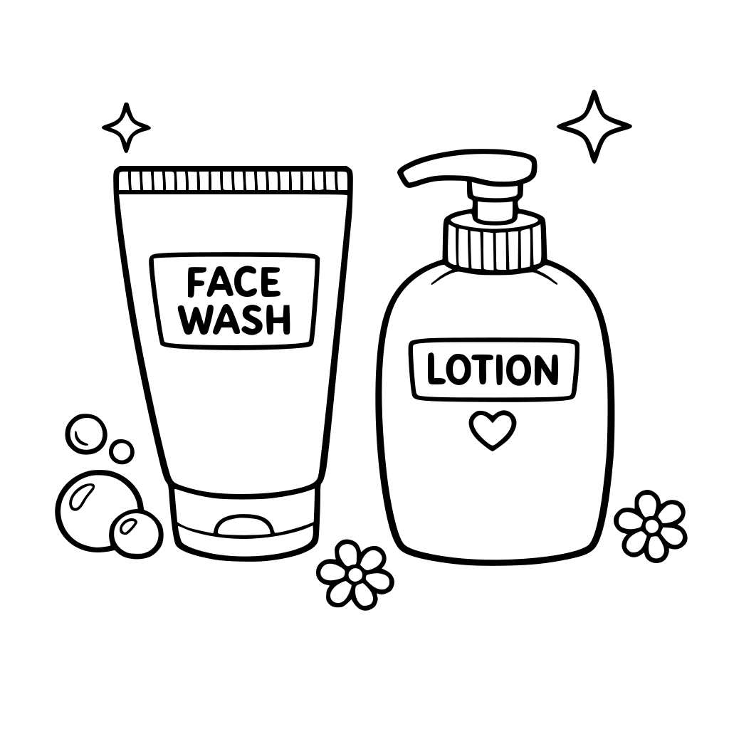 Face wash and lotion set