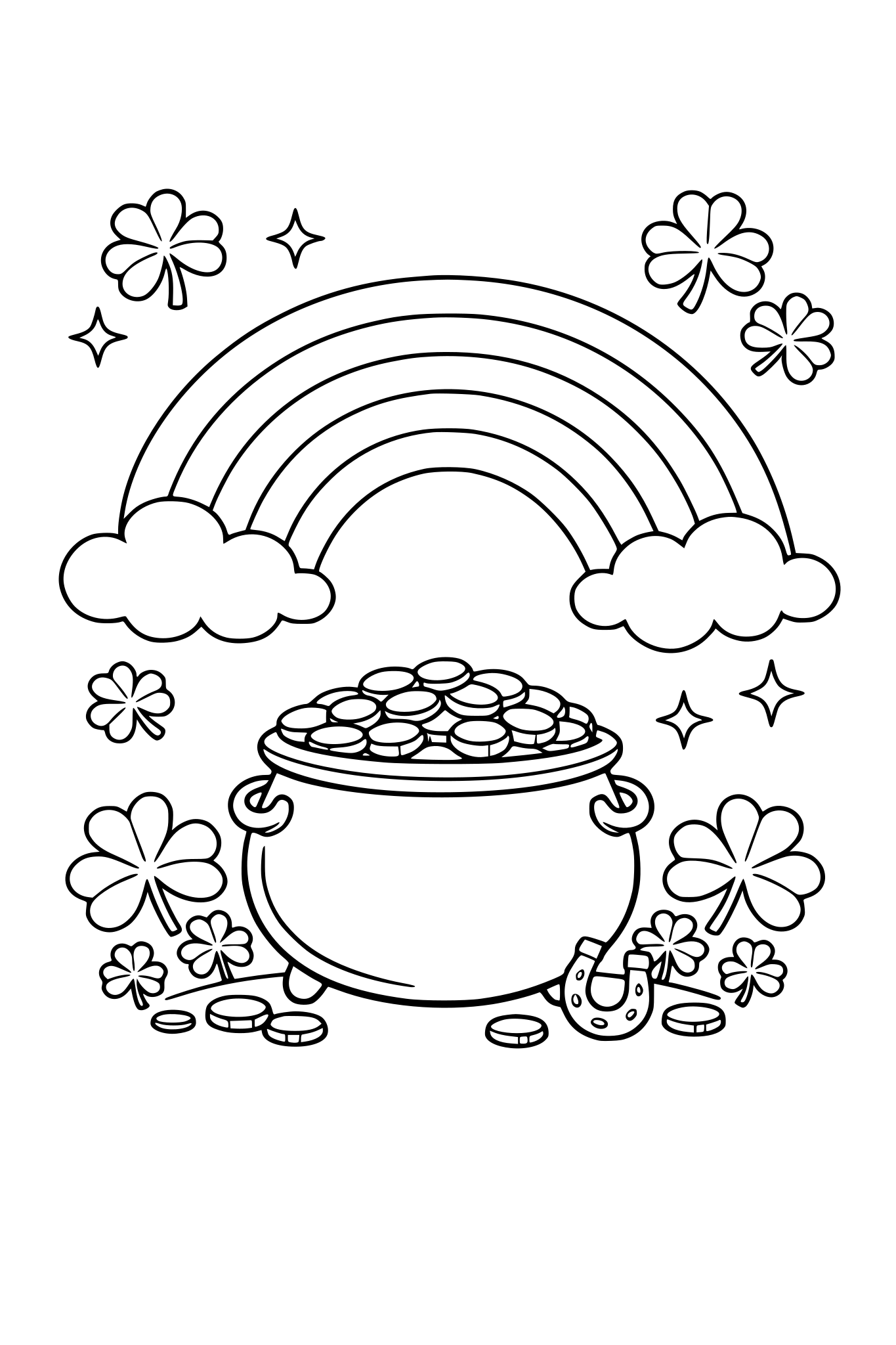 St Patrick’s day no beer, do rainbow with pot of gold