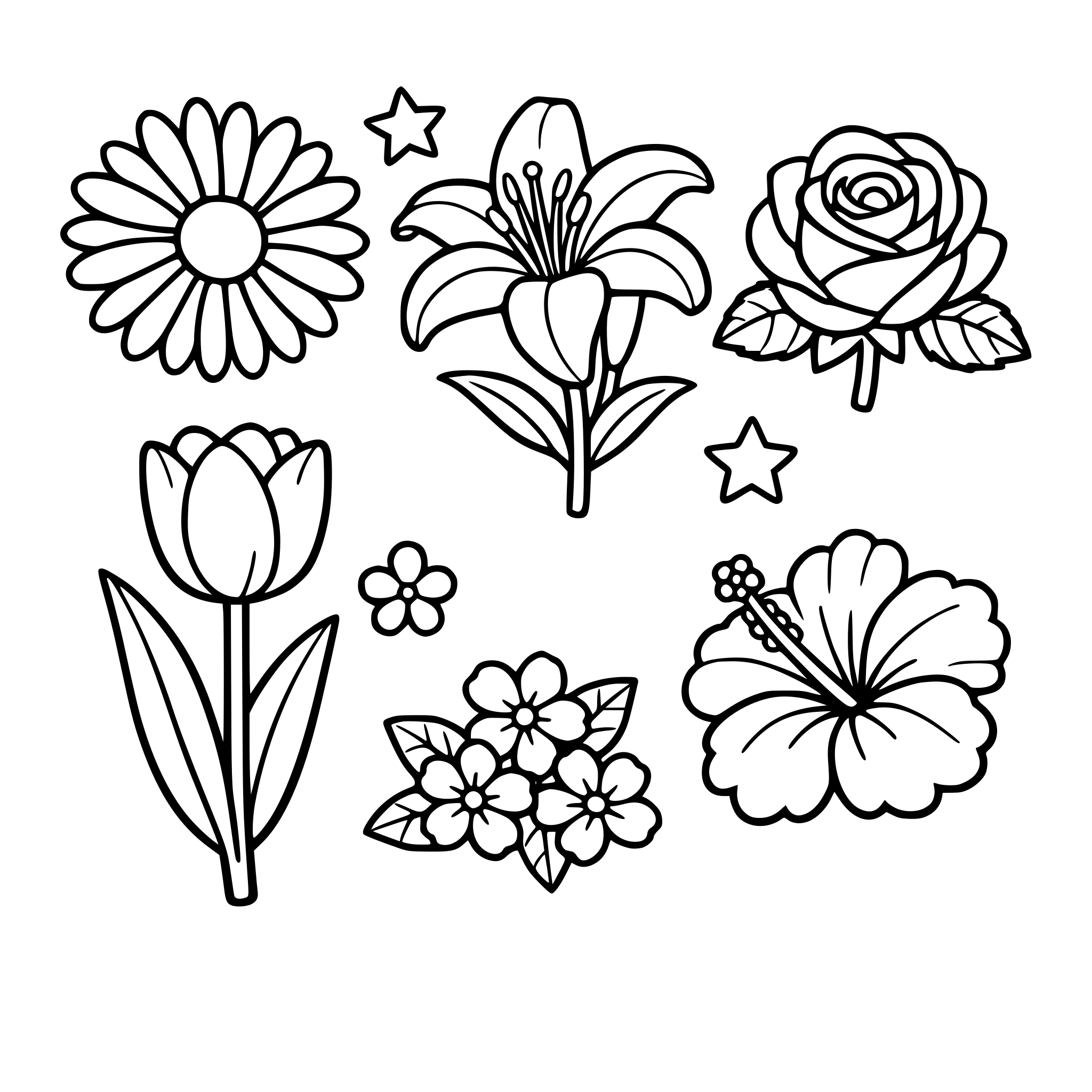 flowers that can be cut out