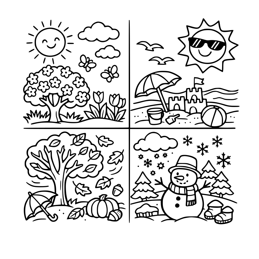 estaciones del año y los climas