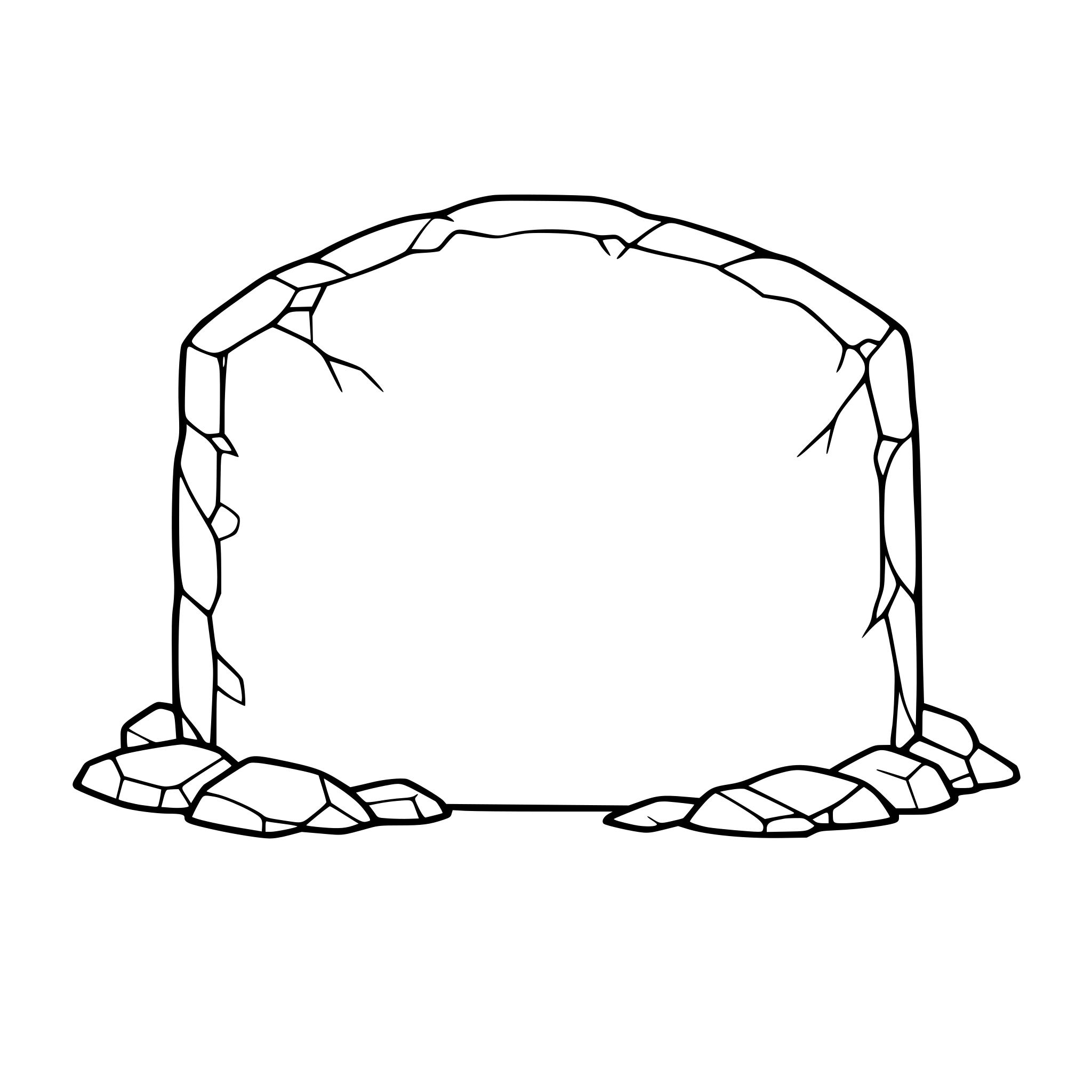 make the rock covering for the grave, just the rock only