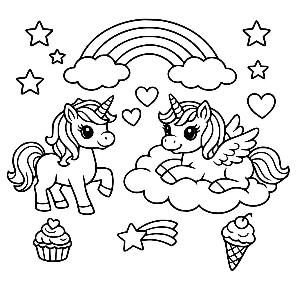 colouring book unicorns for 10 year olds very girly and easy to colour not too overwhelming