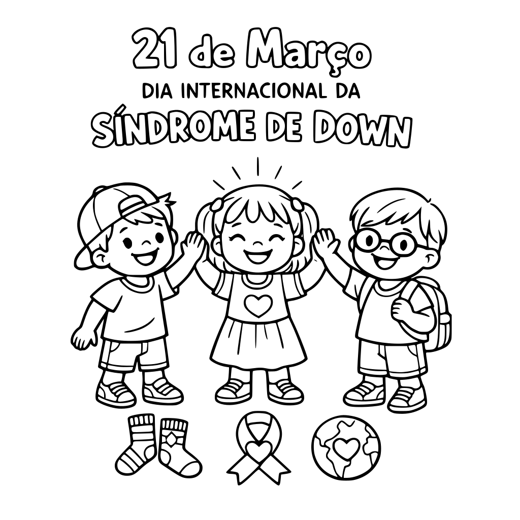 Crianças com síndrome de down, inclusão, dia 21 de março dia internacional da síndrome de down, didático, para contar a história em formato de gibi ou livro infantil