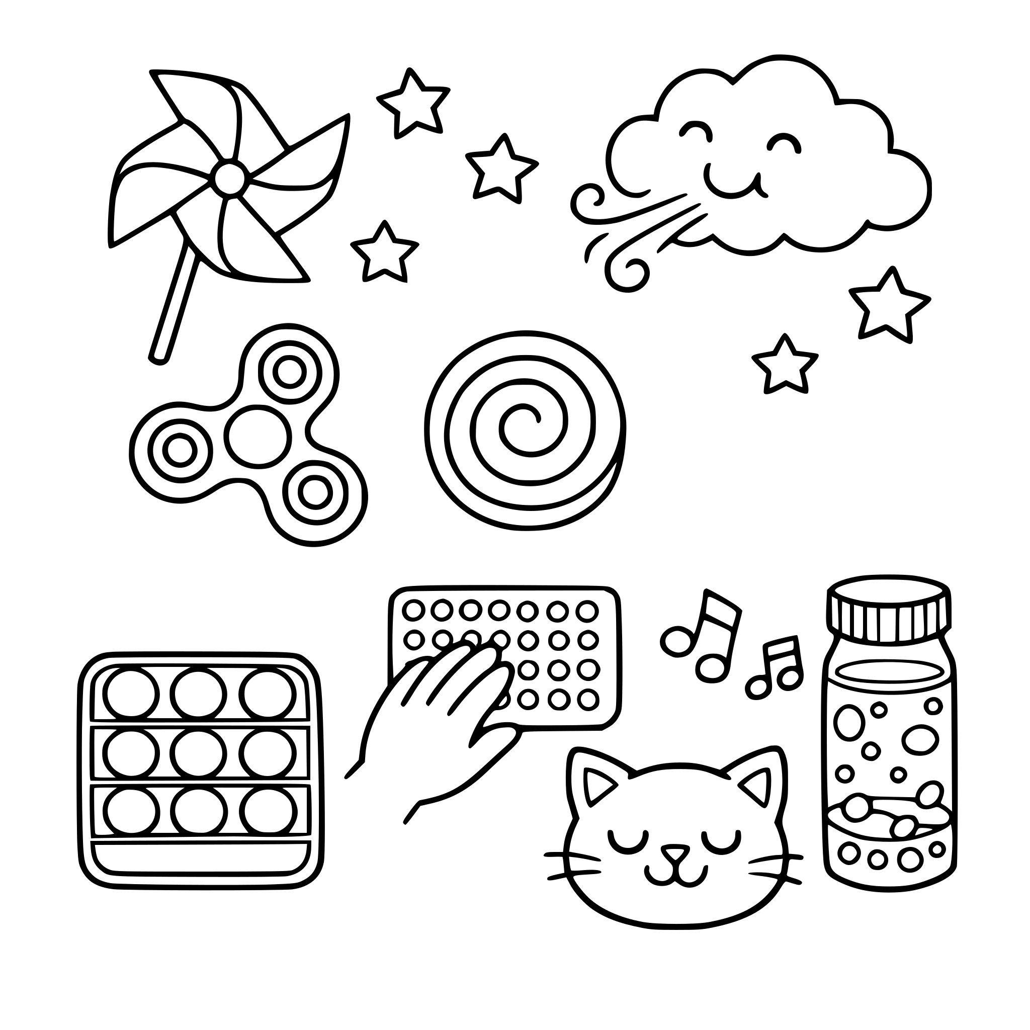 I need a sensory coloring book for autistic kids