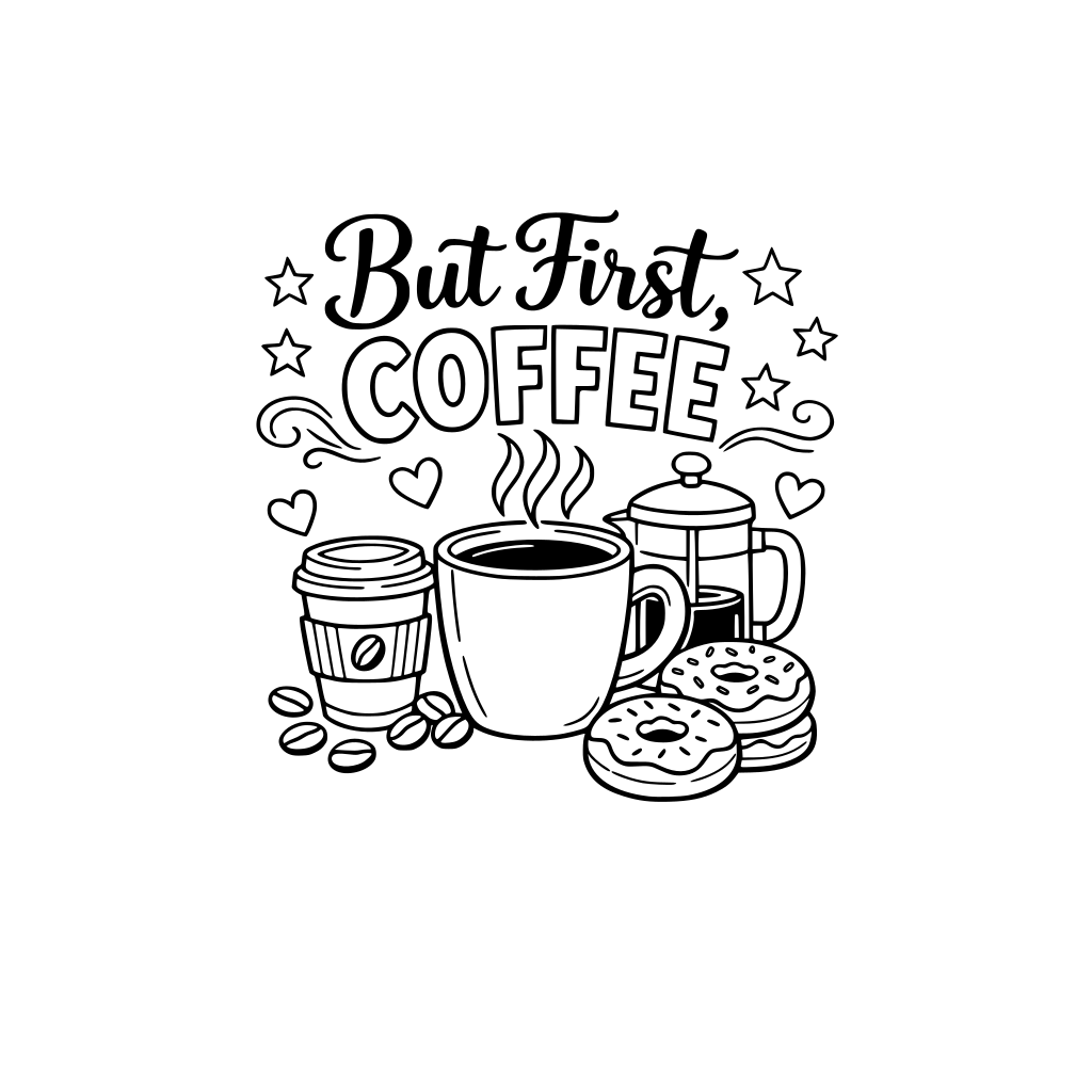 coffee quotes coloring book for adults
