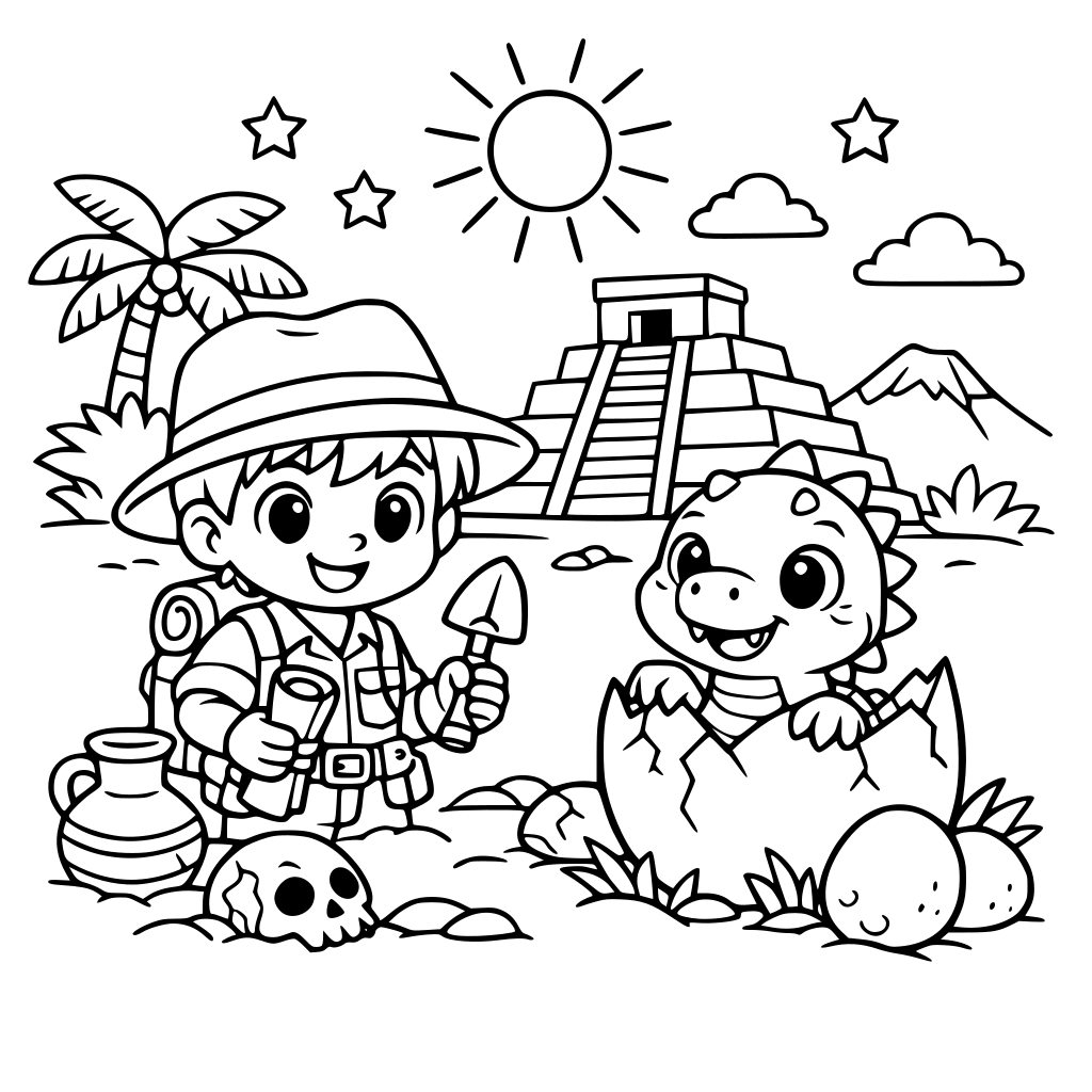 pon esta imagen en blanco y negro para colorear