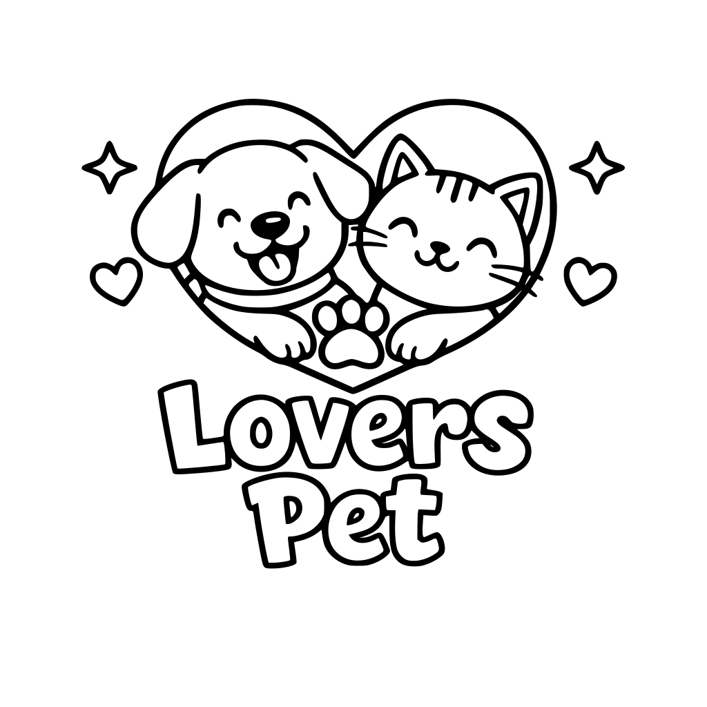 Make a logo for a pet shop named lovers pet