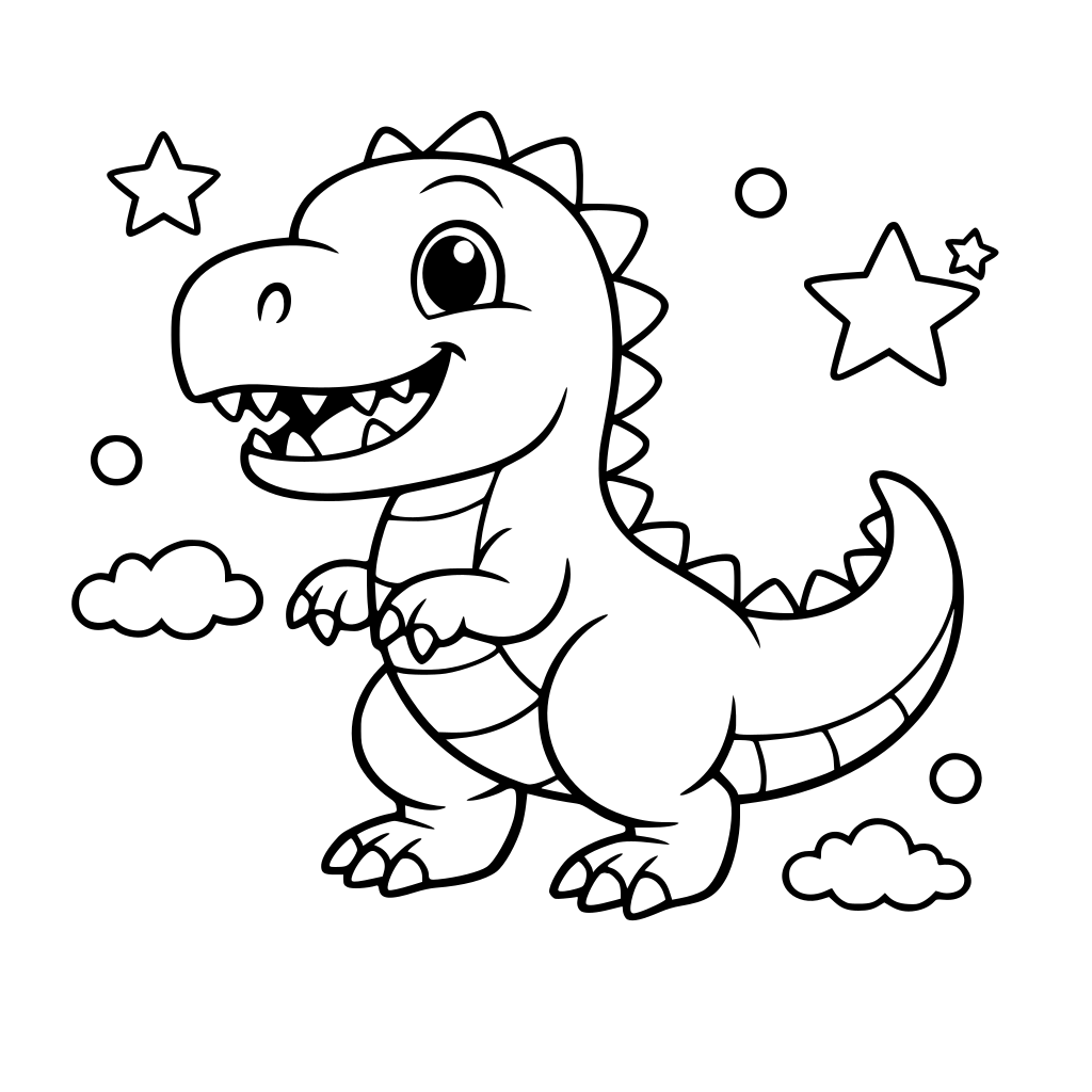 dinosauro da colorare