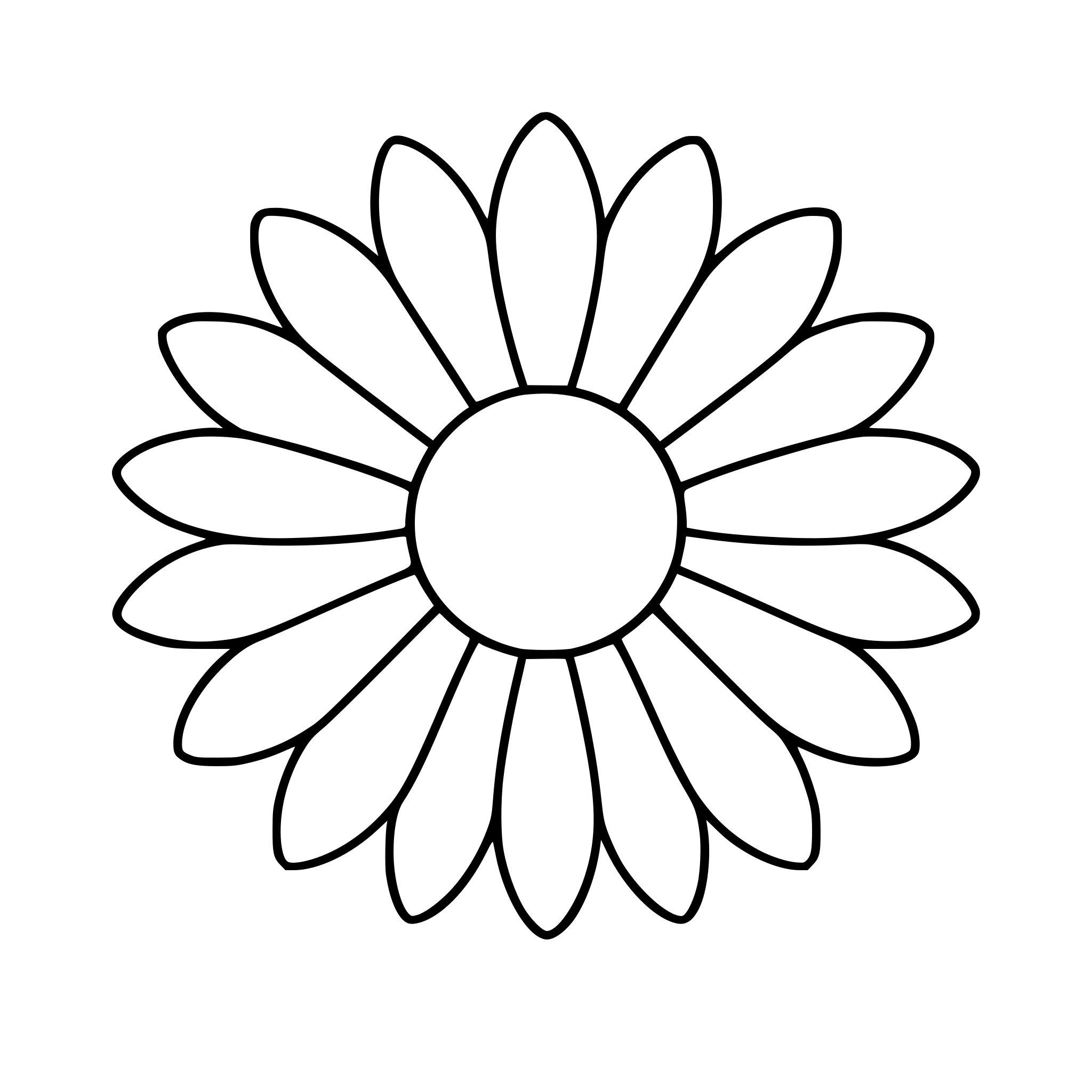 bloem met 16 blaadjes