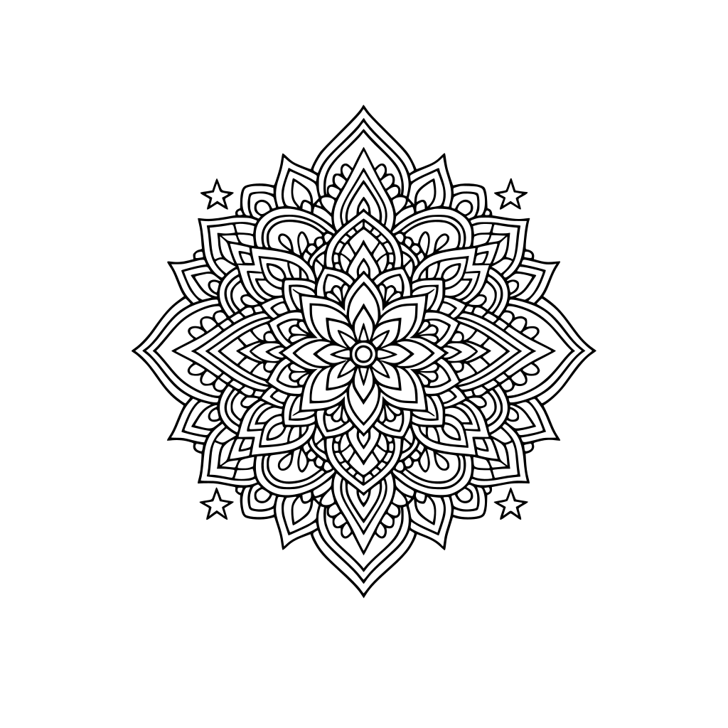 A symmetrical mandala pattern