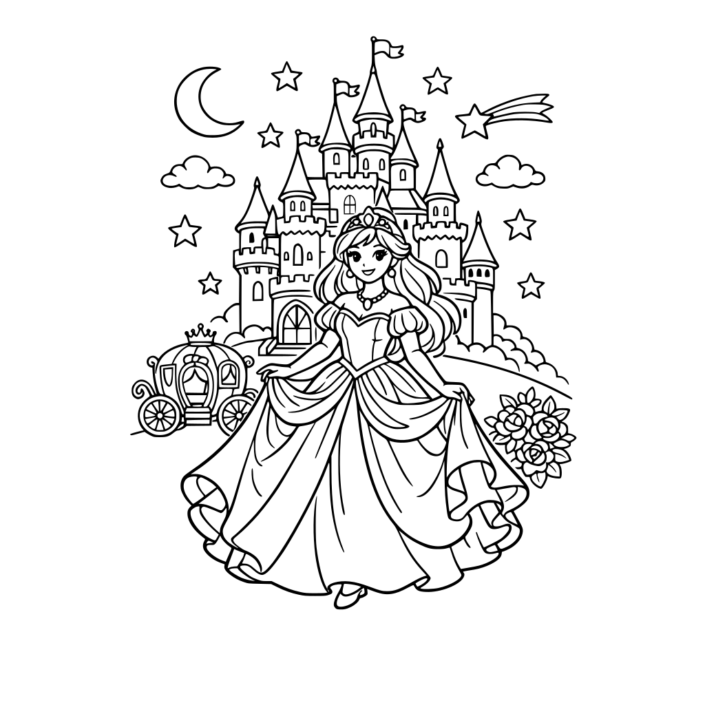 princeza bajka dvorac haljine