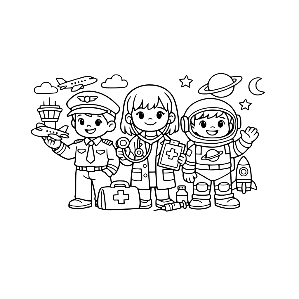 Children future dream career's