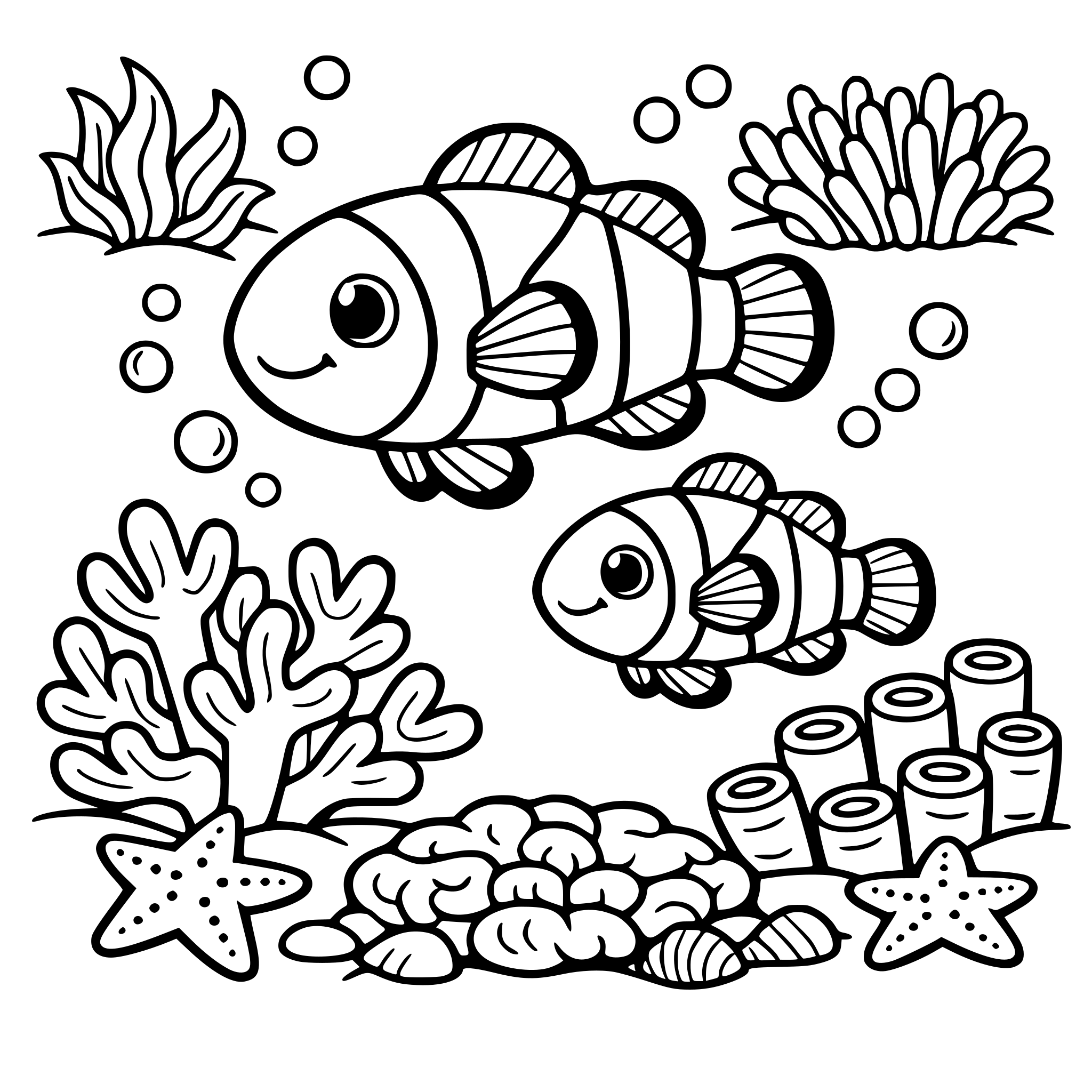 clownfisk vatten koraller