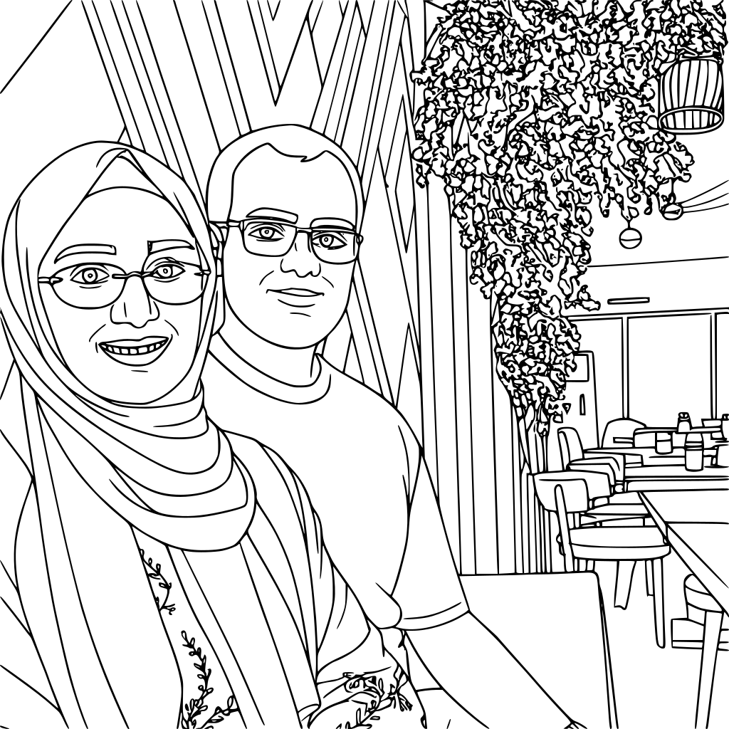 Convert this image to a coloring book page.