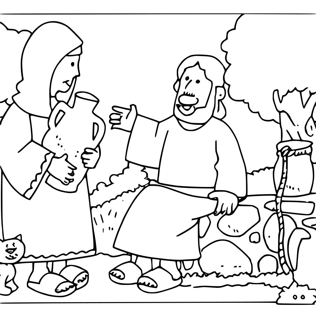 Convert this image to a coloring book page.