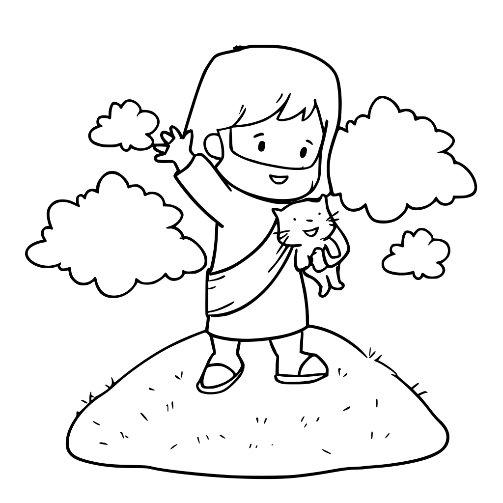 Convert this image to a coloring book page.