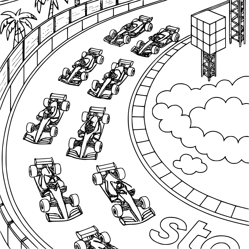 Style & Line Art Specifications: Art Style: Pure black-and-white vector line art