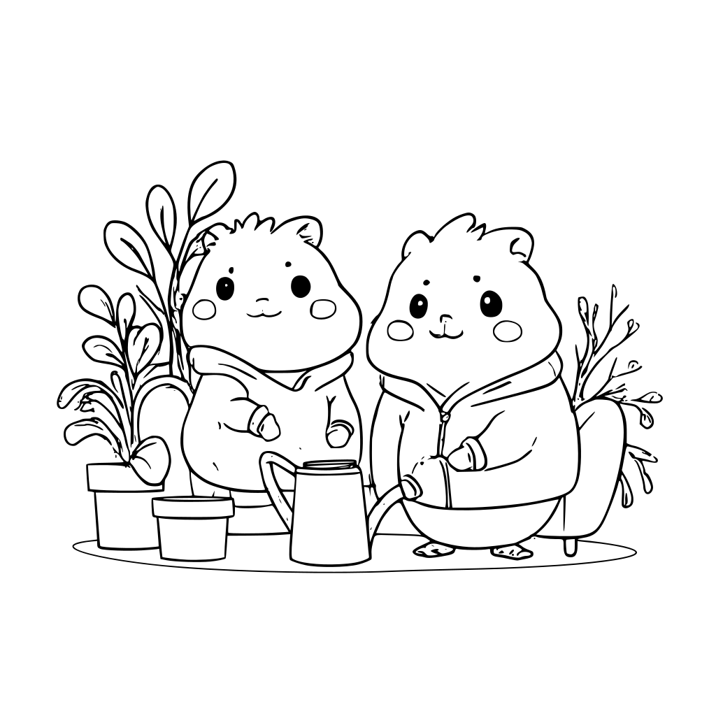 Convert this image to a coloring book page.