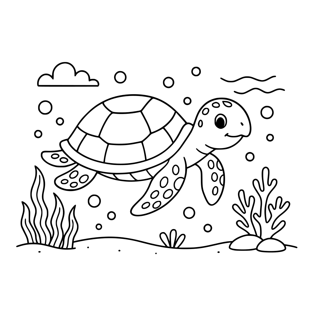 can you make me turtle under water images