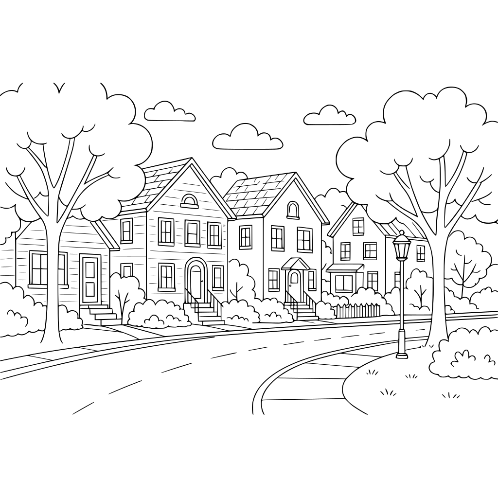 Quiet residential street