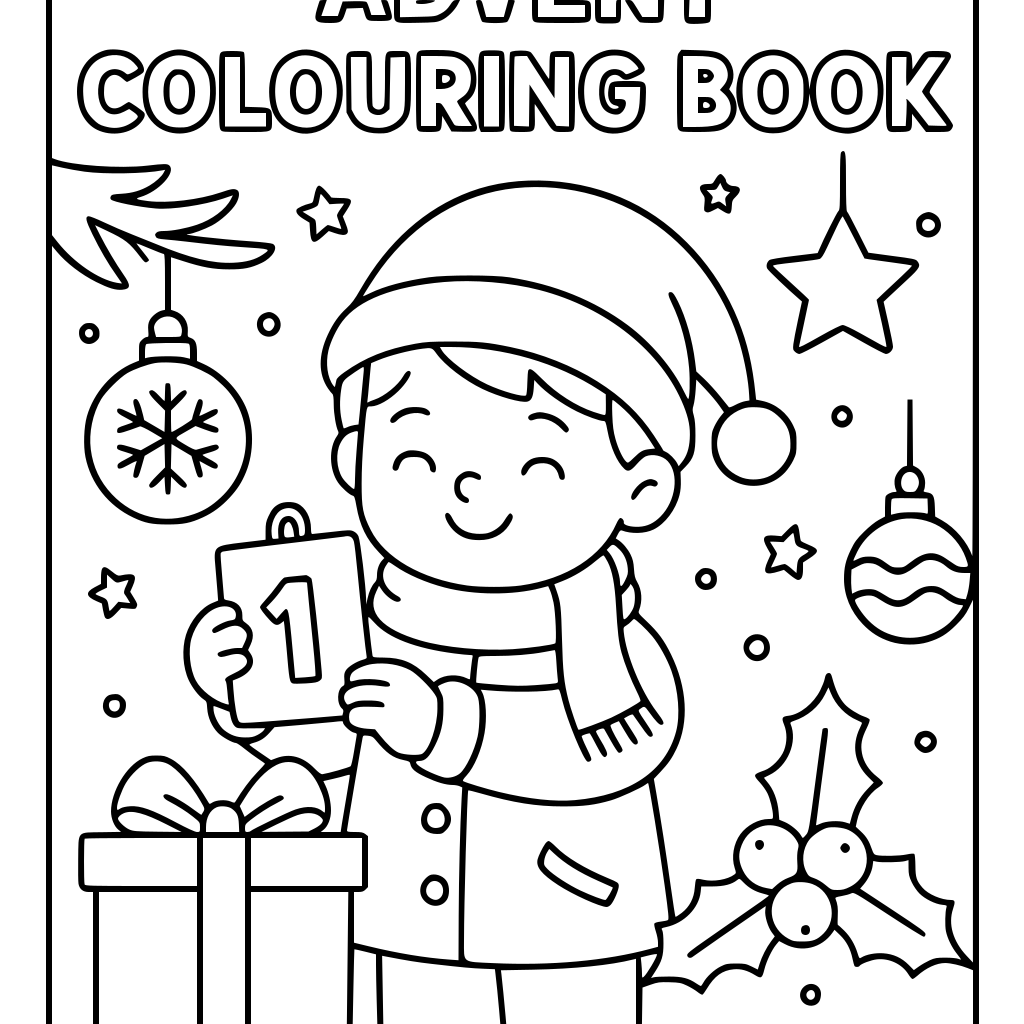 I want a Childs advent colouring book
